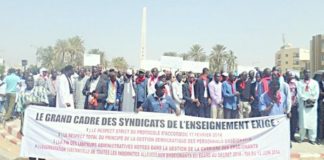 Éducation : Le Grand cadre décrète 72 heures de grève