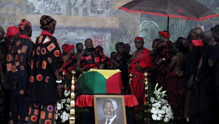 Kofi Annan inhumé hier avec les hommages de la Nation