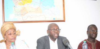 En conférence de presse, le député Mamadou Lamine Diallo de Tekki dénonce une dette aux entreprises de 26 milliards du PUDC ( reportage texte et photos de Cheikh Diallo)