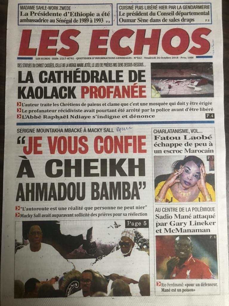 Voici toutes les Unes des quotidiens de ce vendredi. La Une la plus « oecuménique » est celle des Échos, avec…