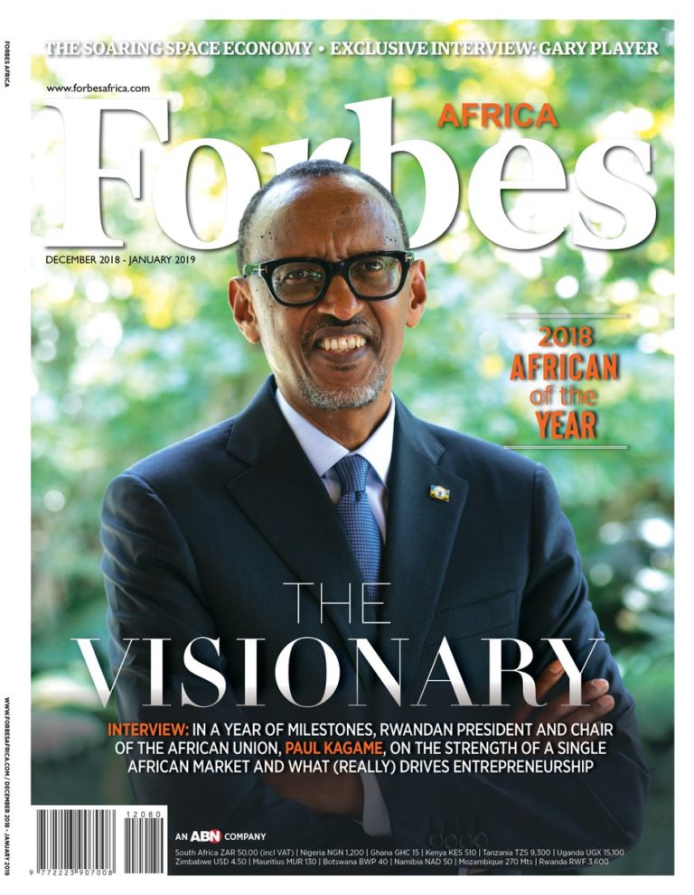 Le magazine Forbes Africa élit Paul Kagame « homme de l’année 2018 »