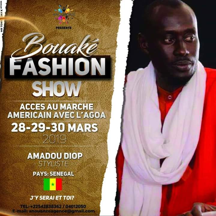 Amadou Diop DA Fashion sera au Bouaké Fashion Show ce premier trimestre 2019