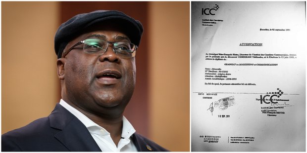 Nouveau président élu de la RD Congo, Félix Tshisekedi a un faux diplôme belge