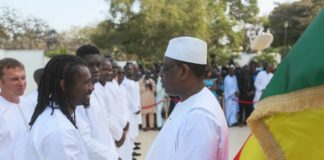 Reportage – photos : Les Lions du foot au Palais sur la route de la CAN (Par Cheikh Diallo)