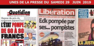 Titrailleries du samedi 29 juin 2019