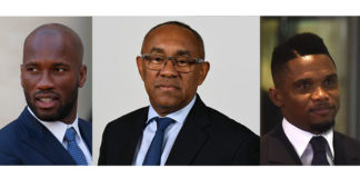 CAF: Les légendes Drogba et Eto’o désignés collaborateurs officiels du président Ahmad Ahmad