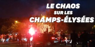 CAN : Sur les Champs-Elysées, il a fêté la victoire de l’Algérie…avec une tronçonneuse