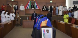 Dawda Diawara enterré dans l’enceinte de l’Assemblée nationale gambienne