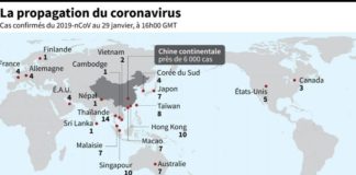 Coronavirus : La liste des pays et territoires touchés