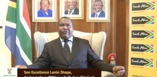 Lenin Shope, ambassadeur d’Afrique du Sud à Dakar, est coronapositif