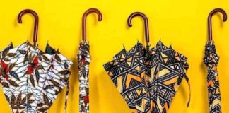 Pour l’hivernage, sortez les parapluies motif pagne de la marque ivoirienne Lili Création ?