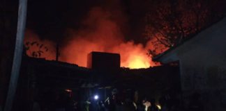 Violent incendie au marché central de Kaolack