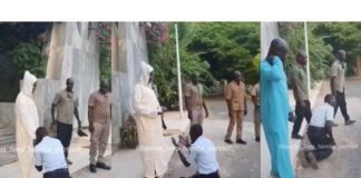 Radiation méritée du policier Pape Boubou Diop, agenouillé devant Kara