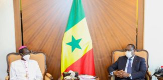 Palais de la République : l’Archevêque de Dakar reçu par Macky Sall