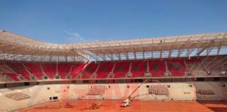 VISITE DE CHANTIER DU NOUVEAU STADE : « Les Lions » y joueront leur prochain match de barrage, selon le ministre