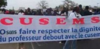 LE SAEMS ET LE CUSEMS: Débrayage et grève totale, le plan d’action des syndicats