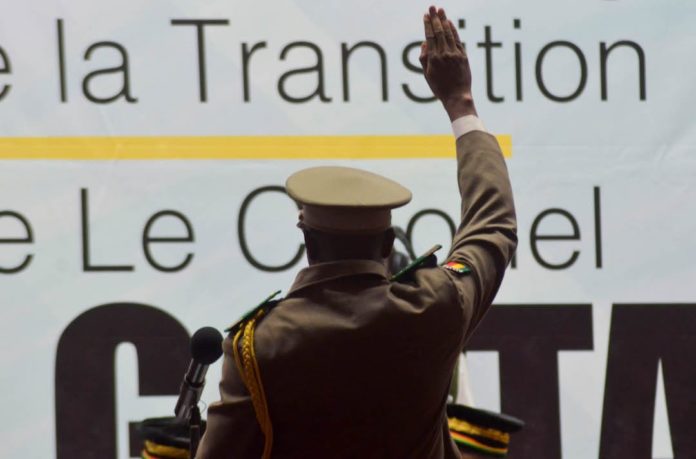 Colonel Assimi Goita, leader of two military coups, is sworn in as interim president during his inauguration ceremony in Bamako