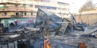 Dakar : la salle de vente ravagée par un incendie