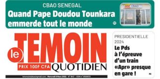 Dans Le Témoin : CBAO, QUAND PAPE DOUDOU TOUNKARA EMMERDE TOUT LE MONDE