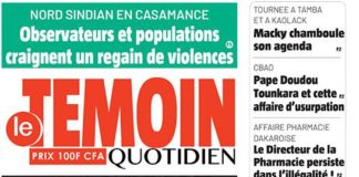 Dans Le Témoin : les casseroles de Tounkara, porte-parole des travailleurs de la CBAO