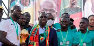 CAF Awards: les Lions félicités par le président Macky Sall