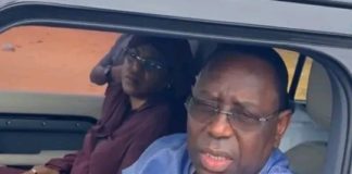 «Doxantu présidentiel»: Macky Sall au volant de sa voiture, à Wakhinane Nimzatt