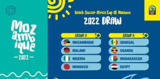 CAN BEACH SOCCER 2022 : Le Nigeria ne participera pas à la compétition