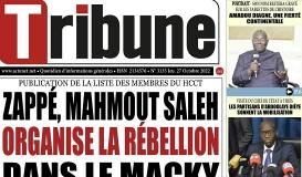 TITROLOGIE des quotidiens sénégalais de ce jeudi 27 octobre 2022