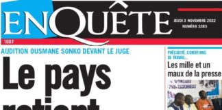 TITROLOGIE des quotidiens sénégalais de ce jeudi 3 novembre 2022