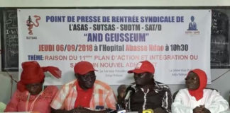 SYNDICALISME-SANTE : 96 heures de grève et une marche nationale décrétées par la coalition And Gueusseum-ISTCTS
