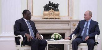 RUSSIE : LA DÉLÉGATION AFRICAINE REÇUE PAR POUTINE