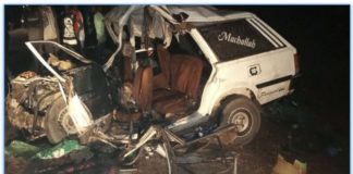 KAOLACK : Deux morts et 7 blessés dans la collision de deux véhicules