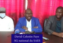 ENSEIGNEMENT SUPÉRIEUR: Le SAES déplore la mort de l’étudiant Alpha Yoro Tounkara et manifeste son désaccord sur la fermeture de L’UGB