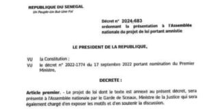 PROJET DE LOI D’AMNISTIE : Les faits concernés dévoilés !