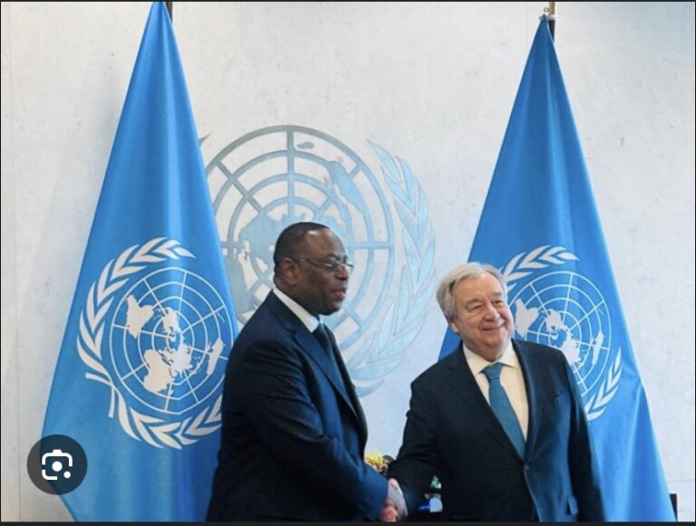 NEW YORK : Macky Sall reçu par Antonio Guteress au siège de l’Onu