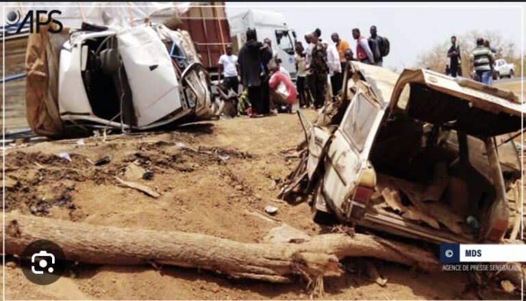 KÉDOUGOU : Une collision entre deux (2) véhicules fait deux (2) morts et dix (10) blessés