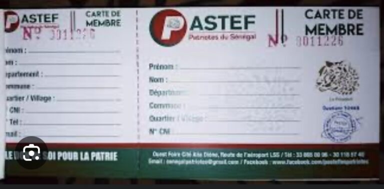 POLITIQUE : Pastef suspend ses activités de vente de cartes membres