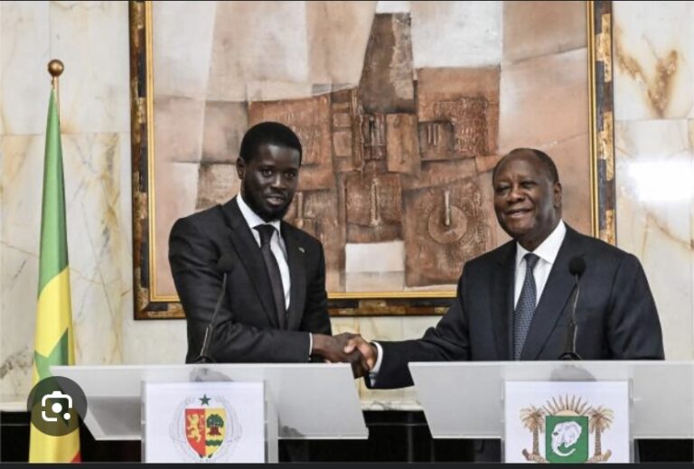 INTÉGRATION SOUS RÉGIONALE ET AFRICAINE : Bassirou Diomaye Faye et Alassane Ouattara s’engagent à œuvrer ensemble
