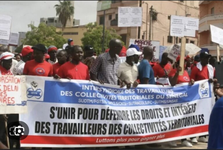 MARCHE DE L’INTERSYNDICALE DES TRAVAILLEURS DES COLLECTIVITÉS TERRITORIALES: Le Préfet dit non !