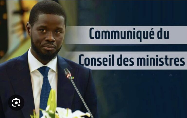 COMMUNIQUÉ DU CONSEIL DES MINISTRES DU 07 AOÛT 2024