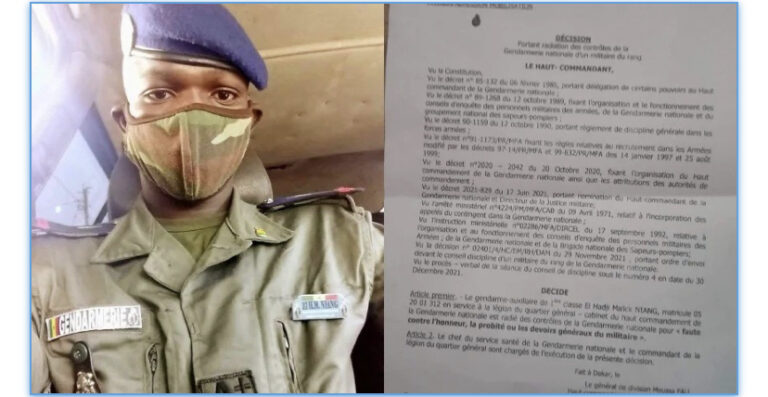 RADIÉ DE LA GENDARMERIE, EL H MALICK NIANG ADRESSE UNE LETTRE OUVERTE AU PM OUSMANE SONKO