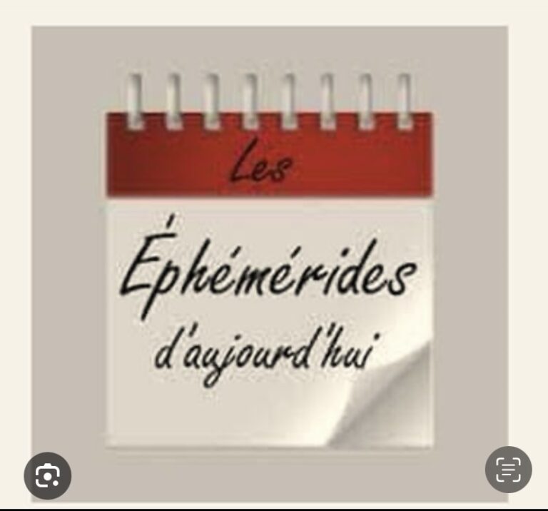 LES ÉPHÉMÉRIDES DU SÉNÉGAL DE CE MERCREDI 02 OCTOBRE