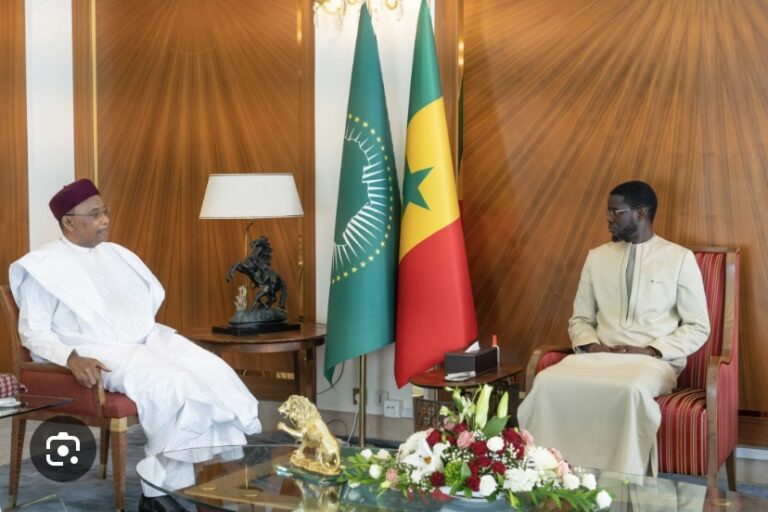 DIPLOMATIE : L’ancien Président du Niger Mahamadou Issoufou reçu ce mardi par Diomaye