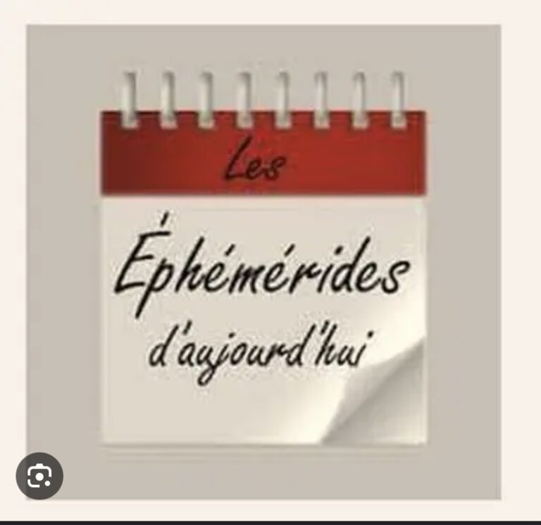 LES ÉPHÉMÉRIDES DE SÉNÉGAL DE CE SAMEDI 28 DÉCEMBRE