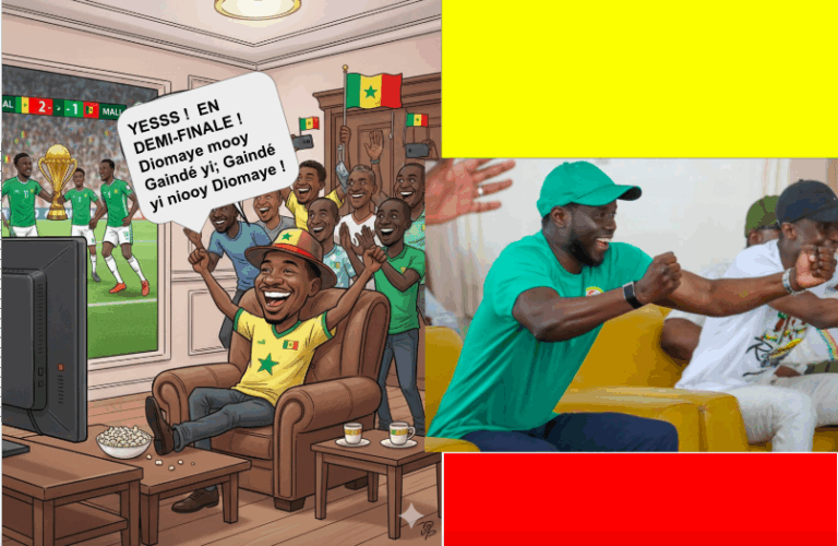 [BREF !] L&rsquo;image du week-end : le PR Diomaye Faye jubile pour les Lions de la Teranga