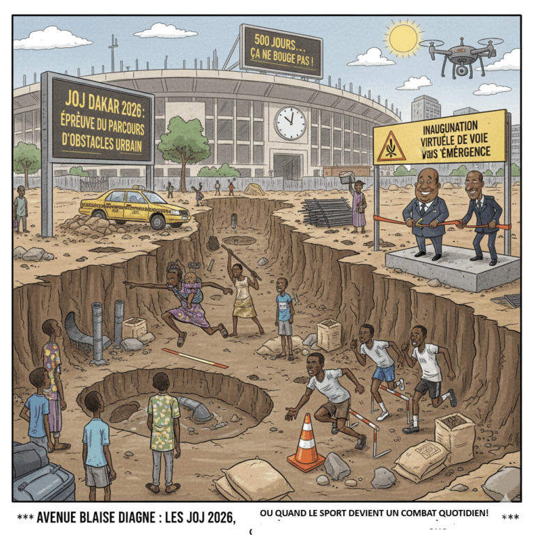 Avenue Blaise Diagne : Les JOJ 2026 nous mettent dans l’embouteillage