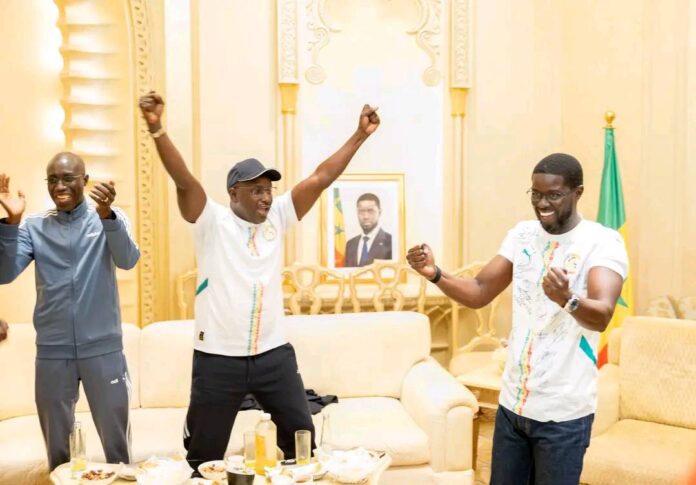 Diomaye jubile CAN Maroc Sénégal